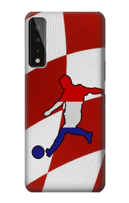 W2993 Croatie Football Football Etui Coque Housse et Flip Housse Cuir pour LG Stylo 7 4G