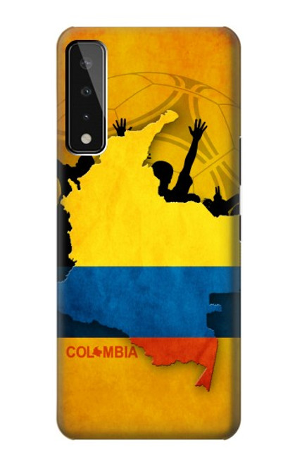 W2996 Colombie Football Football Etui Coque Housse et Flip Housse Cuir pour LG Stylo 7 4G