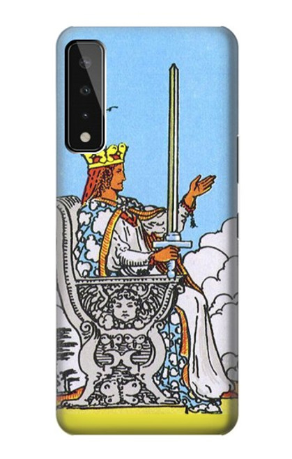 W3068 Carte de tarot Reine des épées Etui Coque Housse et Flip Housse Cuir pour LG Stylo 7 4G