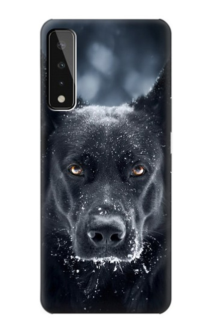 W3168 Berger Allemand Chien Noir Etui Coque Housse et Flip Housse Cuir pour LG Stylo 7 4G