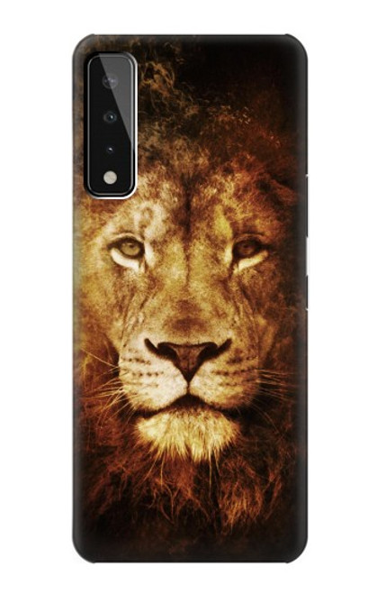 W3182 Lion Etui Coque Housse et Flip Housse Cuir pour LG Stylo 7 4G