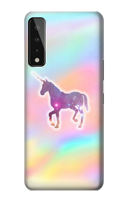 W3203 Arc en ciel Licorne Etui Coque Housse et Flip Housse Cuir pour LG Stylo 7 4G