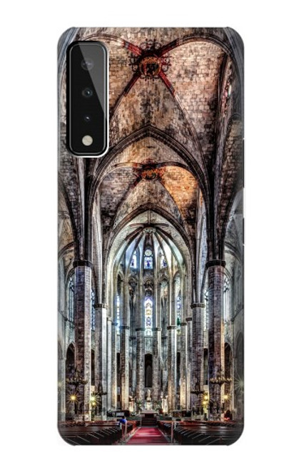 W3210 Santa Maria Del Mar Cathedral Etui Coque Housse et Flip Housse Cuir pour LG Stylo 7 4G