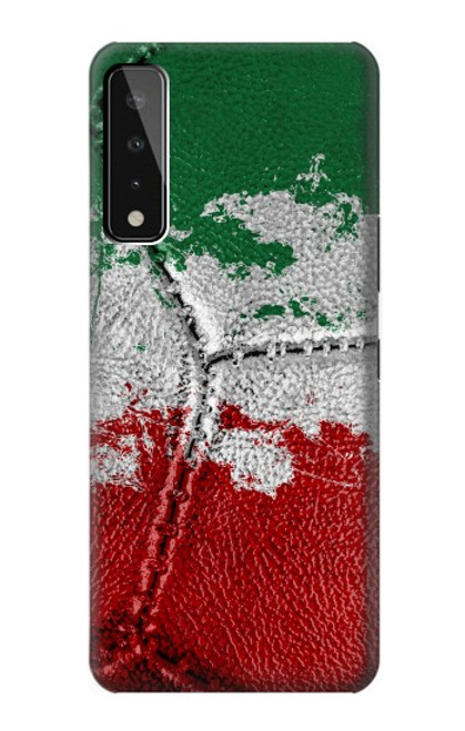 W3318 Italie Drapeau graphique Football Millésime Etui Coque Housse et Flip Housse Cuir pour LG Stylo 7 4G