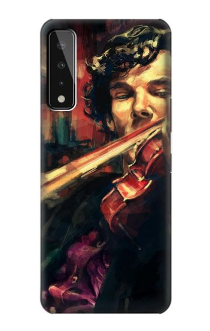 W0723 Peinture Art violon Etui Coque Housse et Flip Housse Cuir pour LG Stylo 7 5G