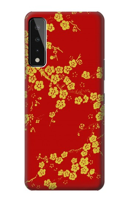 W2050 fleur de Cerisiers chinois imprimé graphique Etui Coque Housse et Flip Housse Cuir pour LG Stylo 7 5G