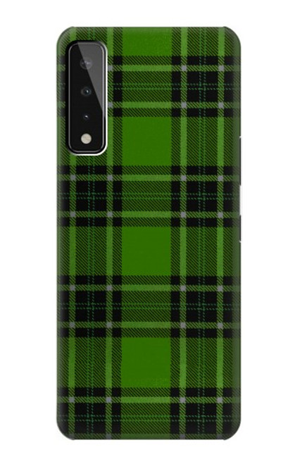 W2373 Motif vert Tartan Etui Coque Housse et Flip Housse Cuir pour LG Stylo 7 5G