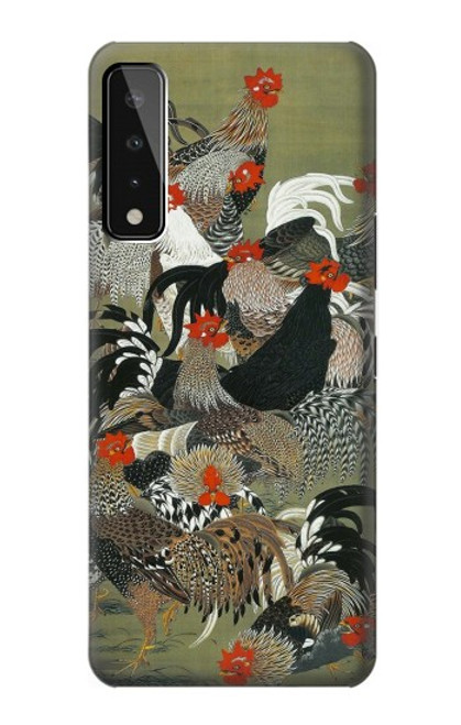 W2699 Ito Jakuchu Coq Etui Coque Housse et Flip Housse Cuir pour LG Stylo 7 5G