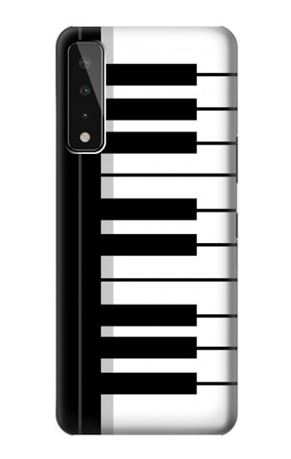 W3078 Noir et blanc Clavier de piano Etui Coque Housse et Flip Housse Cuir pour LG Stylo 7 5G