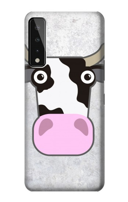 W3257 Vache Dessin animé Etui Coque Housse et Flip Housse Cuir pour LG Stylo 7 5G