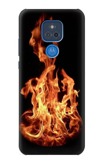 W3379 Cadre d'incendie Etui Coque Housse et Flip Housse Cuir pour Motorola Moto G Play (2021)