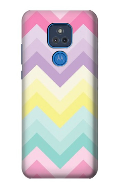 W3514 Arc en ciel Zigzag Etui Coque Housse et Flip Housse Cuir pour Motorola Moto G Play (2021)