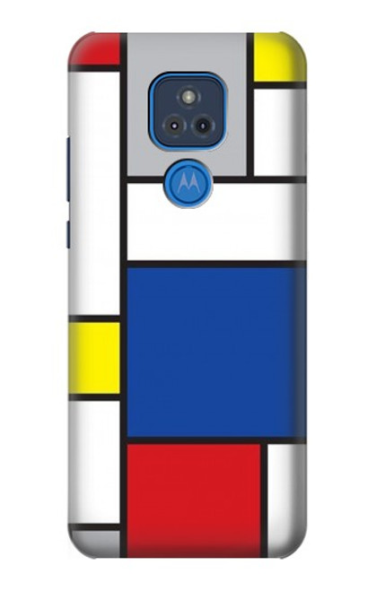 W3536 Art moderne Etui Coque Housse et Flip Housse Cuir pour Motorola Moto G Play (2021)
