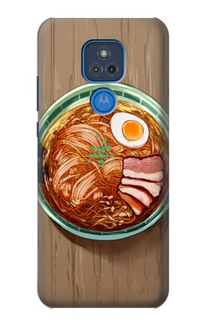 W3756 Nouilles ramen Etui Coque Housse et Flip Housse Cuir pour Motorola Moto G Play (2021)