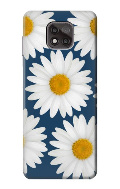 W3009 Daisy bleu Etui Coque Housse et Flip Housse Cuir pour Motorola Moto G Power (2021)