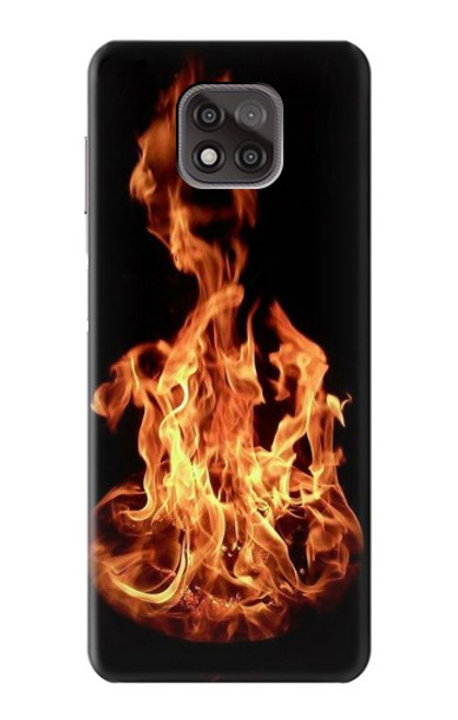 W3379 Cadre d'incendie Etui Coque Housse et Flip Housse Cuir pour Motorola Moto G Power (2021)