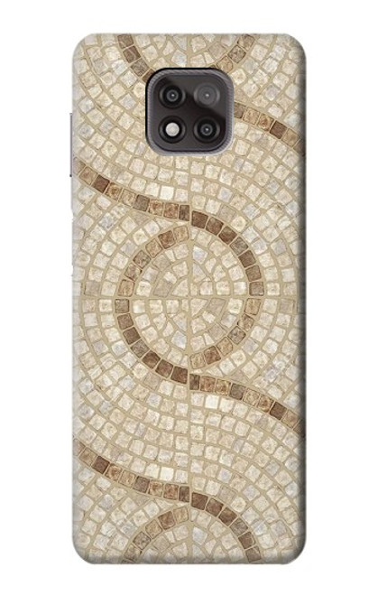 W3703 Carreaux de mosaïque Etui Coque Housse et Flip Housse Cuir pour Motorola Moto G Power (2021)