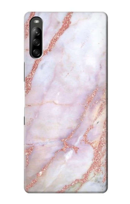 W3482 Imprimer Graphique marbre rose Etui Coque Housse et Flip Housse Cuir pour Sony Xperia L5