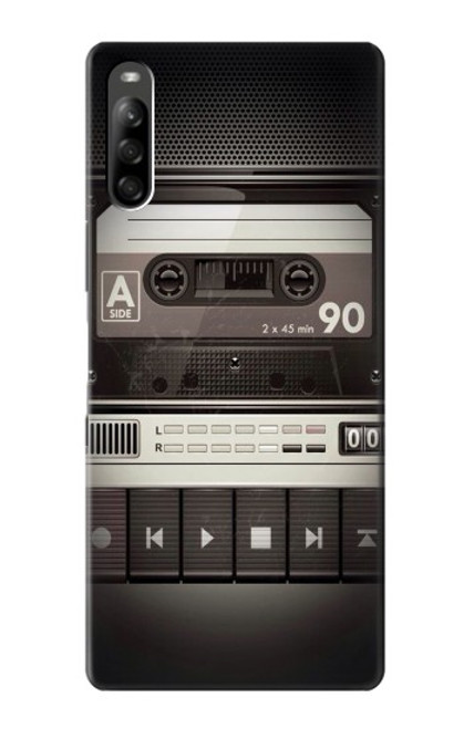 W3501 Lecteur cassette millésimé Etui Coque Housse et Flip Housse Cuir pour Sony Xperia L5