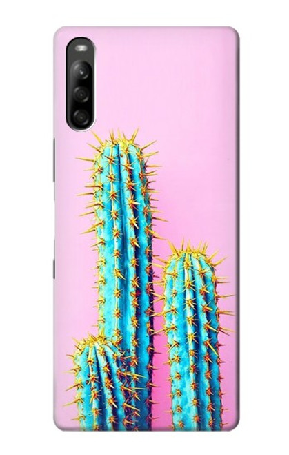 W3673 Cactus Etui Coque Housse et Flip Housse Cuir pour Sony Xperia L5