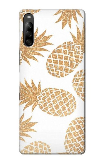 W3718 Ananas sans soudure Etui Coque Housse et Flip Housse Cuir pour Sony Xperia L5