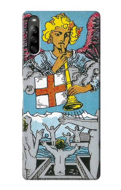 W3743 Carte de tarot le jugement Etui Coque Housse et Flip Housse Cuir pour Sony Xperia L5