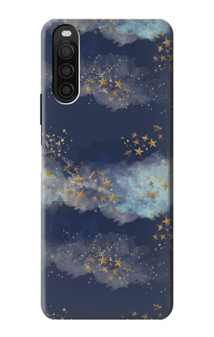 W3364 Ou Ciel Étoile Etui Coque Housse et Flip Housse Cuir pour Sony Xperia 10 III