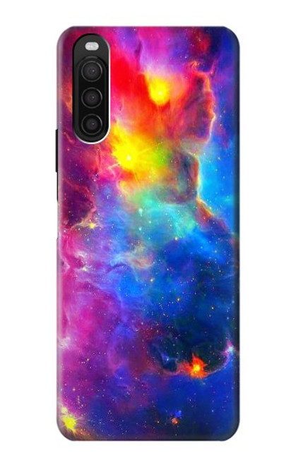 W3371 Ciel de nébuleuse Etui Coque Housse et Flip Housse Cuir pour Sony Xperia 10 III