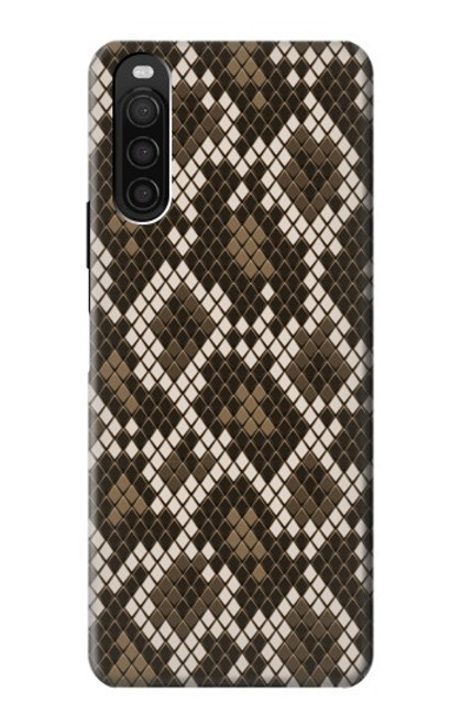 W3389 Seamless Serpent Motif graphique Peau Etui Coque Housse et Flip Housse Cuir pour Sony Xperia 10 III