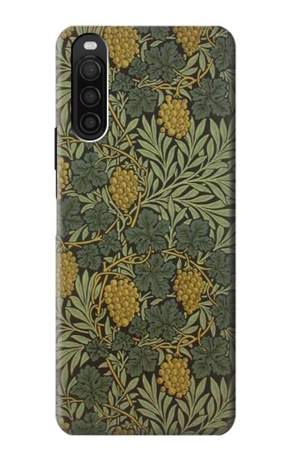 W3662 William Morris Vine Pattern Etui Coque Housse et Flip Housse Cuir pour Sony Xperia 10 III