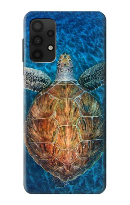 W1249 Tortue de mer Etui Coque Housse et Flip Housse Cuir pour Samsung Galaxy A32 4G