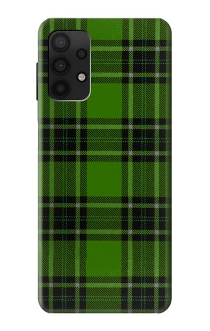 W2373 Motif vert Tartan Etui Coque Housse et Flip Housse Cuir pour Samsung Galaxy A32 4G