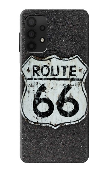 W3207 Route 66 Etui Coque Housse et Flip Housse Cuir pour Samsung Galaxy A32 4G