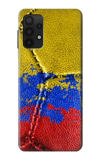 W3306 Colombie Drapeau de football graphique Millésime Etui Coque Housse et Flip Housse Cuir pour Samsung Galaxy A32 4G