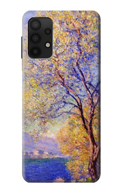 W3339 Claude Monet Antibes vue des jardins Salis Etui Coque Housse et Flip Housse Cuir pour Samsung Galaxy A32 4G