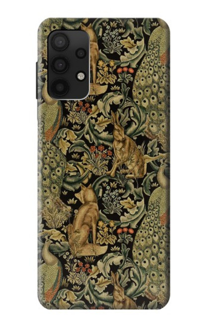 W3661 William Morris Forest Velvet Etui Coque Housse et Flip Housse Cuir pour Samsung Galaxy A32 4G