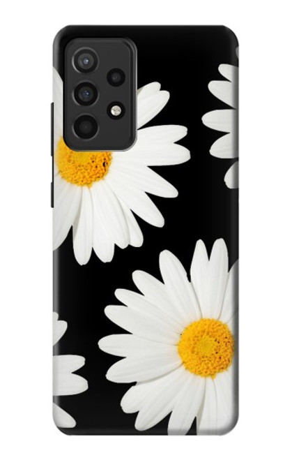 W2477 une marguerite Etui Coque Housse et Flip Housse Cuir pour Samsung Galaxy A52, Galaxy A52 5G