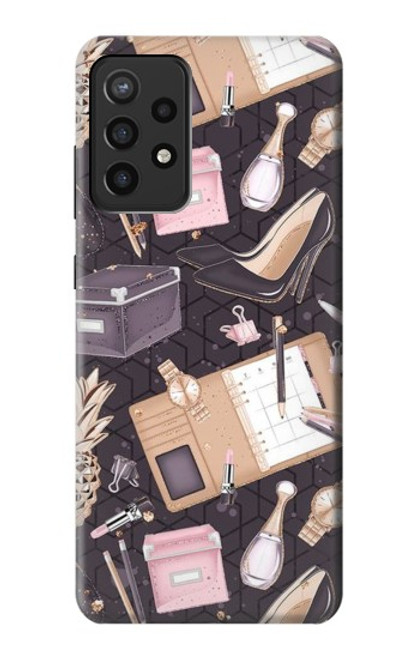 W3448 Mode Etui Coque Housse et Flip Housse Cuir pour Samsung Galaxy A72, Galaxy A72 5G