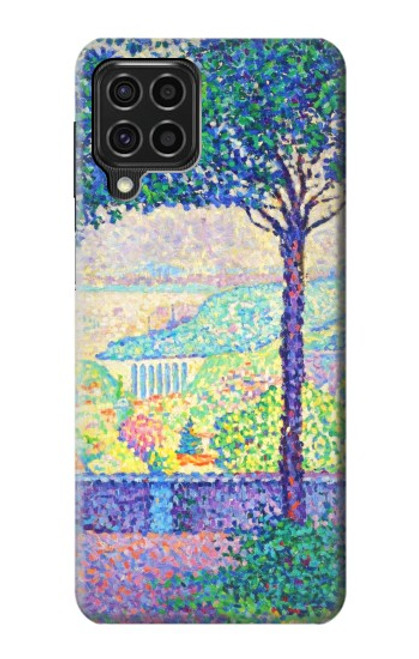 W3349 Paul Signac Terrasse de Meudon Etui Coque Housse et Flip Housse Cuir pour Samsung Galaxy F62