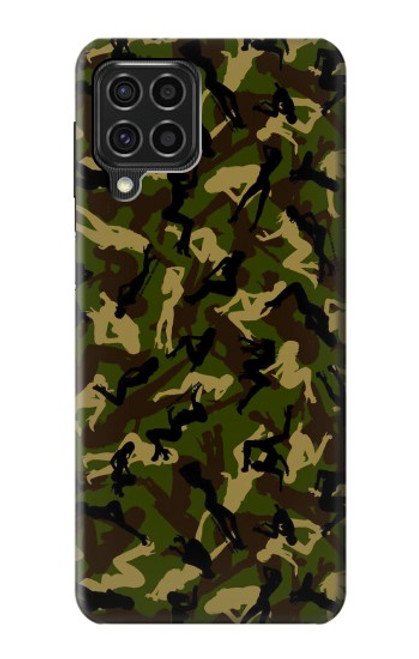 W3356 Camo camouflage de fille Etui Coque Housse et Flip Housse Cuir pour Samsung Galaxy F62