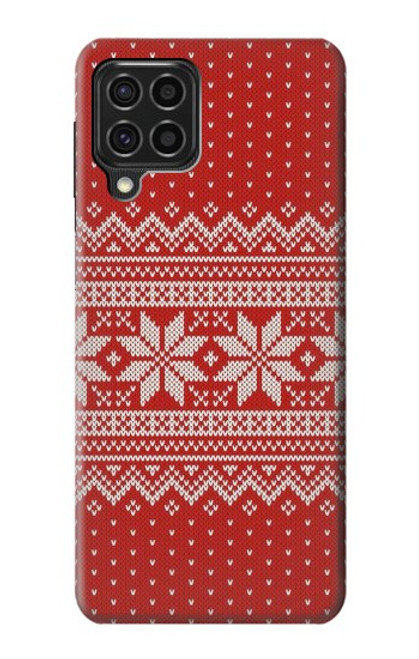 W3384 Motif d'hiver sans couture tricot Etui Coque Housse et Flip Housse Cuir pour Samsung Galaxy F62