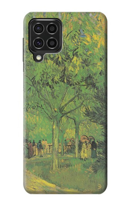 W3748 Van Gogh une ruelle dans un jardin public Etui Coque Housse et Flip Housse Cuir pour Samsung Galaxy F62