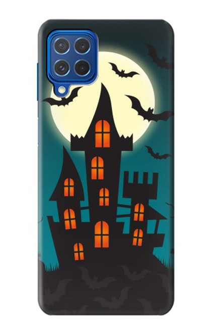 W3268 Château Halloween Festival Etui Coque Housse et Flip Housse Cuir pour Samsung Galaxy M62