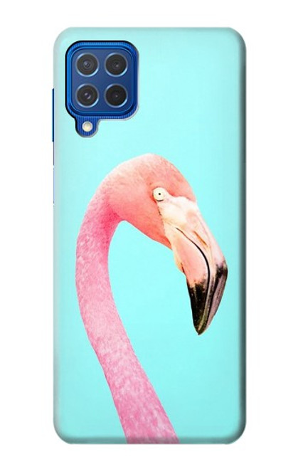 W3708 Flamant rose Etui Coque Housse et Flip Housse Cuir pour Samsung Galaxy M62