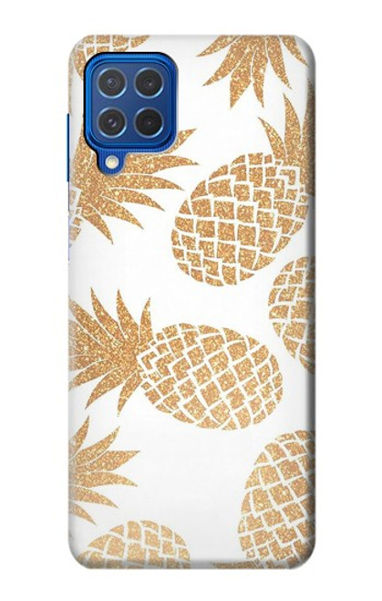 W3718 Ananas sans soudure Etui Coque Housse et Flip Housse Cuir pour Samsung Galaxy M62