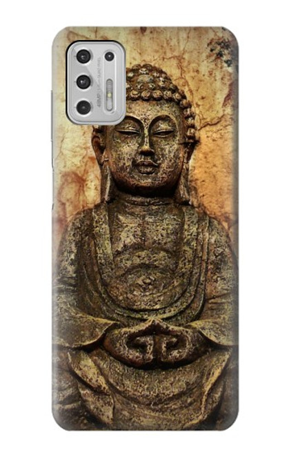 W0344 Bouddha Rocher Etui Coque Housse et Flip Housse Cuir pour Motorola Moto G Stylus (2021)