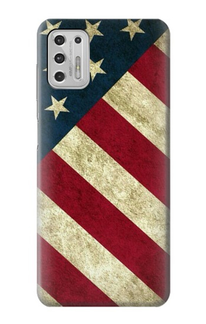 W3295 Drapeau national des États-Unis Etui Coque Housse et Flip Housse Cuir pour Motorola Moto G Stylus (2021)