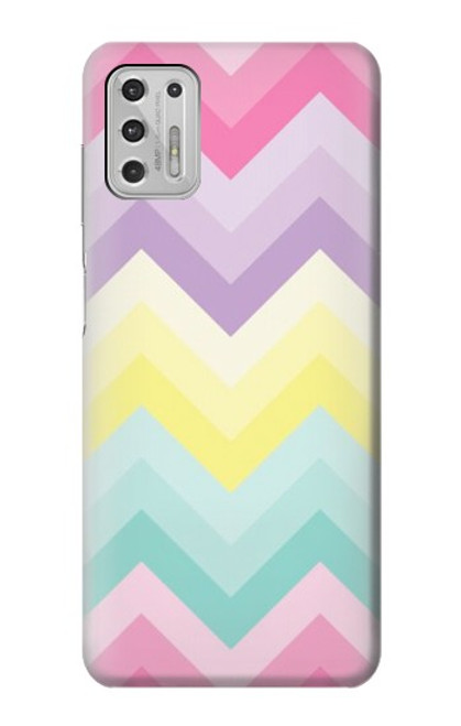 W3514 Arc en ciel Zigzag Etui Coque Housse et Flip Housse Cuir pour Motorola Moto G Stylus (2021)