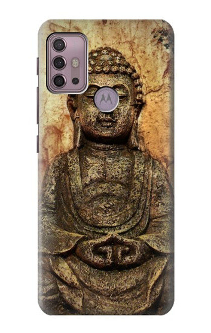 W0344 Bouddha Rocher Etui Coque Housse et Flip Housse Cuir pour Motorola Moto G30, G20, G10