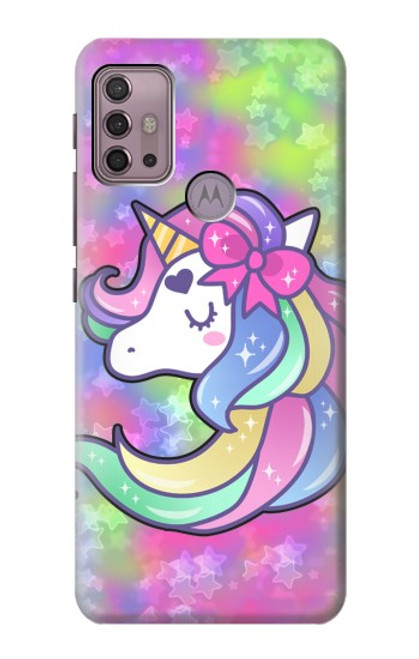 W3264 Pastel Licorne Etui Coque Housse et Flip Housse Cuir pour Motorola Moto G30, G20, G10